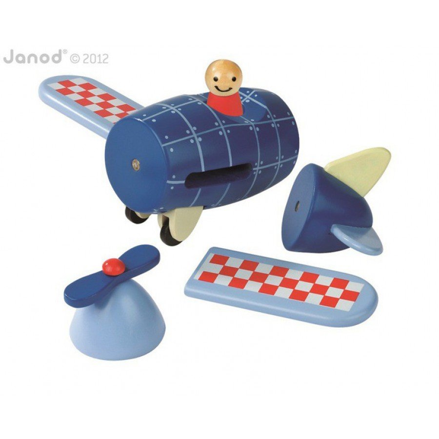 Janod - Samolot drewniany magnetyczny - Esy Floresy 