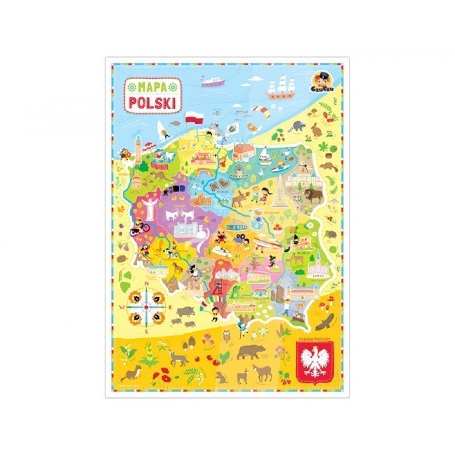 CzuCzu Puzzle Mapa Polski - Esy Floresy 
