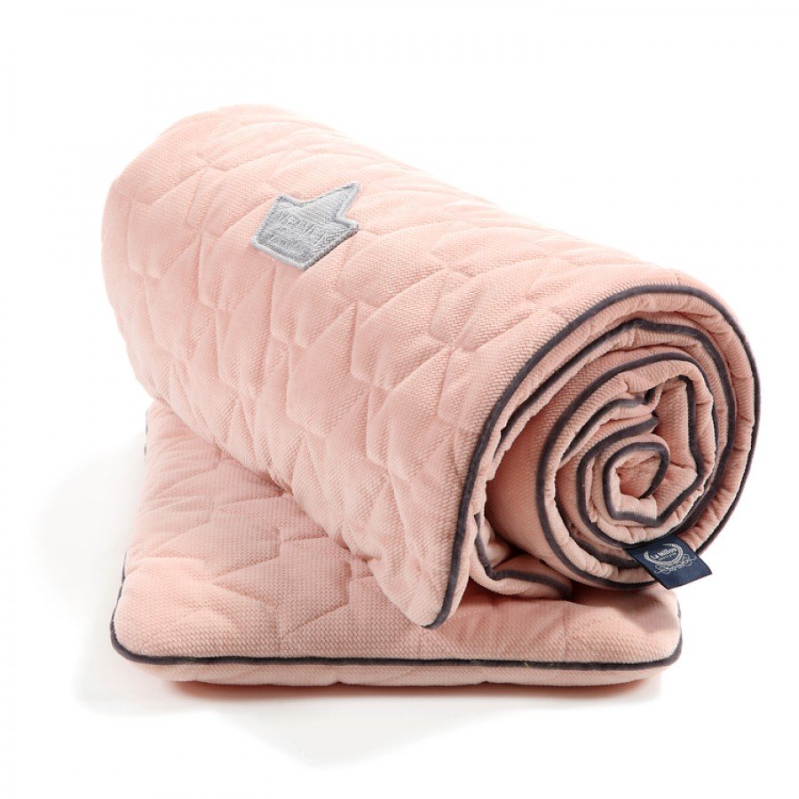 La Millou - Blanket & Mid Pillow Set/ Powder Pink Velvet Collection - Esy Floresy 