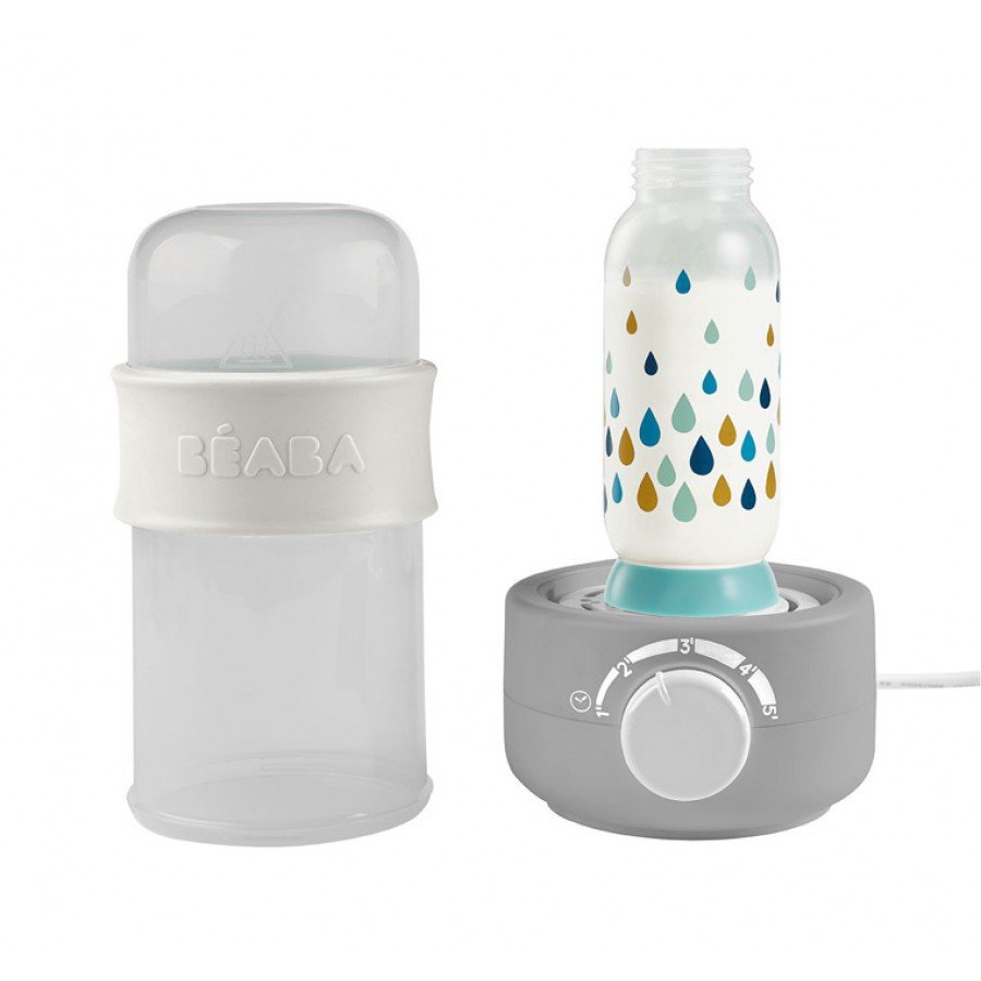 Beaba - Podgrzewacz i sterylizator parowy do butelek i słoiczków Babymilk Second grey - Esy Floresy 