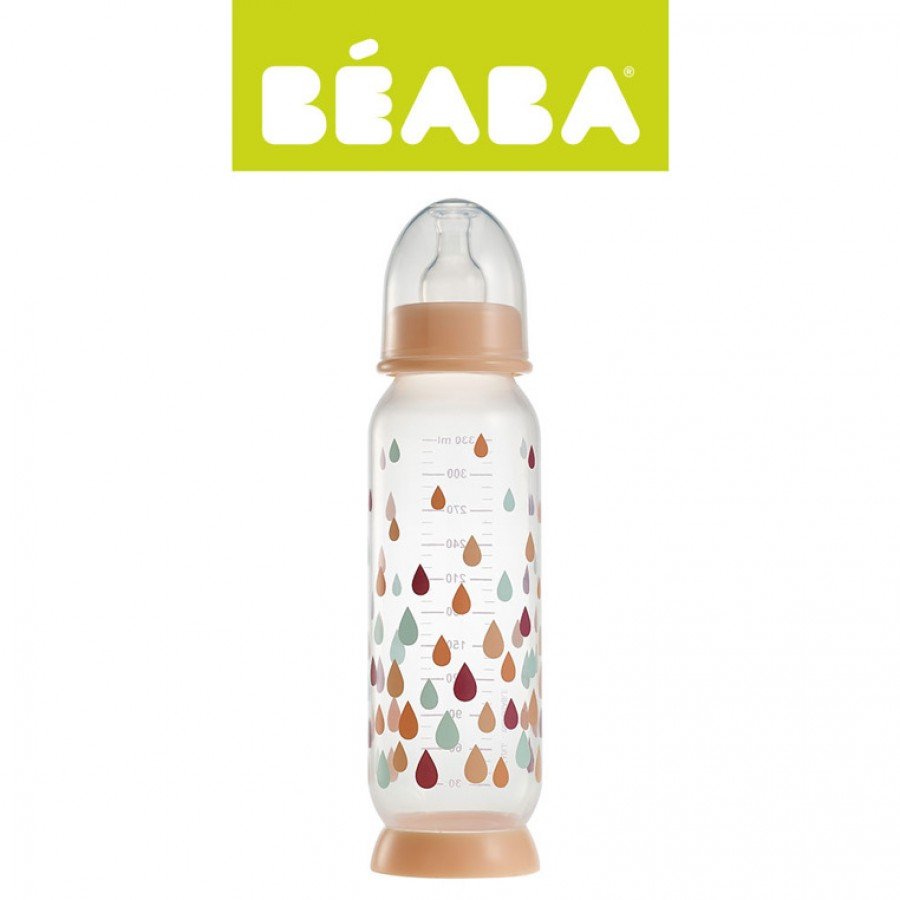 Beaba - Butelka antykolkowa 330 ml Rainbow nude - Esy Floresy 