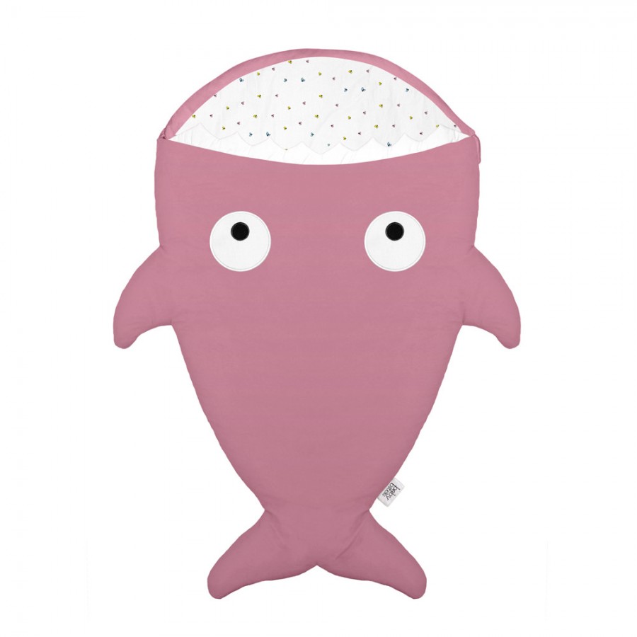 Baby Bites - Śpiworek zimowy Shark (1-18 miesięcy) Pink - Esy Floresy 