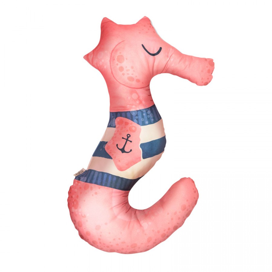 Baby Bites - Poduszka do karmienia Sea Horse 100 x 55 cm Pink - Esy Floresy 