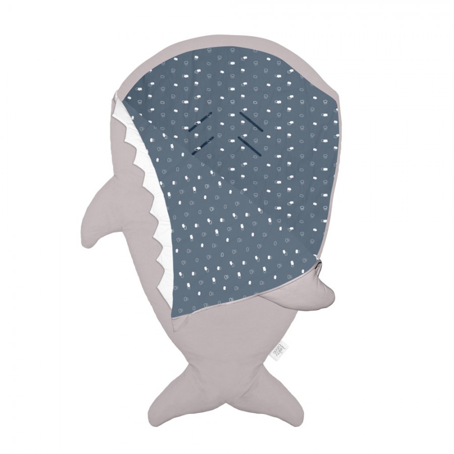 Baby Bites - Śpiworek zimowy Shark (1-18 miesięcy) Stone/Blue - Esy Floresy 