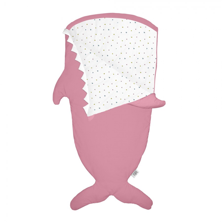 Baby Bites - Śpiworek zimowy Shark (2-6 lat) Pink - Esy Floresy 