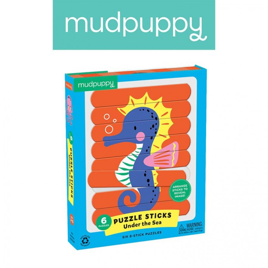 Mudpuppy - Puzzle Patyczki Morskie stworzenia 24 elementy 3+ - Esy Floresy 