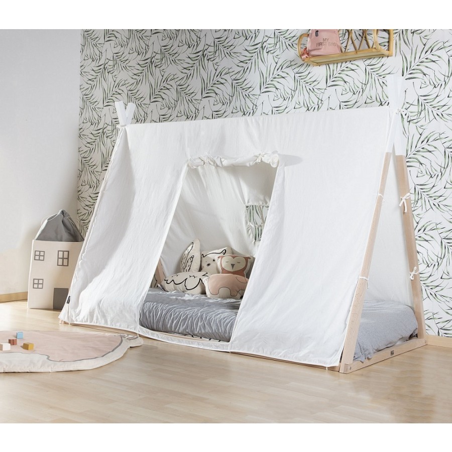 Childhome - Poszycie do łóżka Tipi 70 x 140 cm White - Esy Floresy 