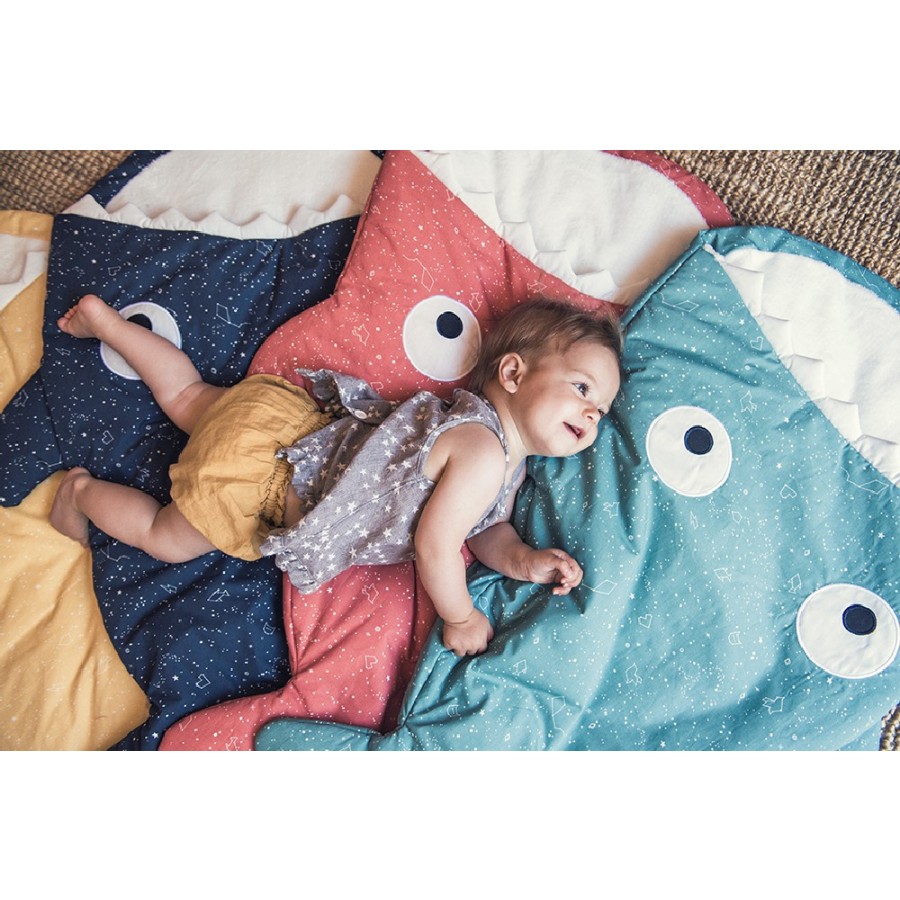 Baby Bites - Śpiworek dziecięcy letni Constellations (1-18 miesięcy) Navy Blue - Esy Floresy 