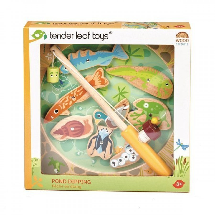 Tender Leaf Toys - Drewniana gra zręcznościowa Łowienie w stawie - Esy Floresy 