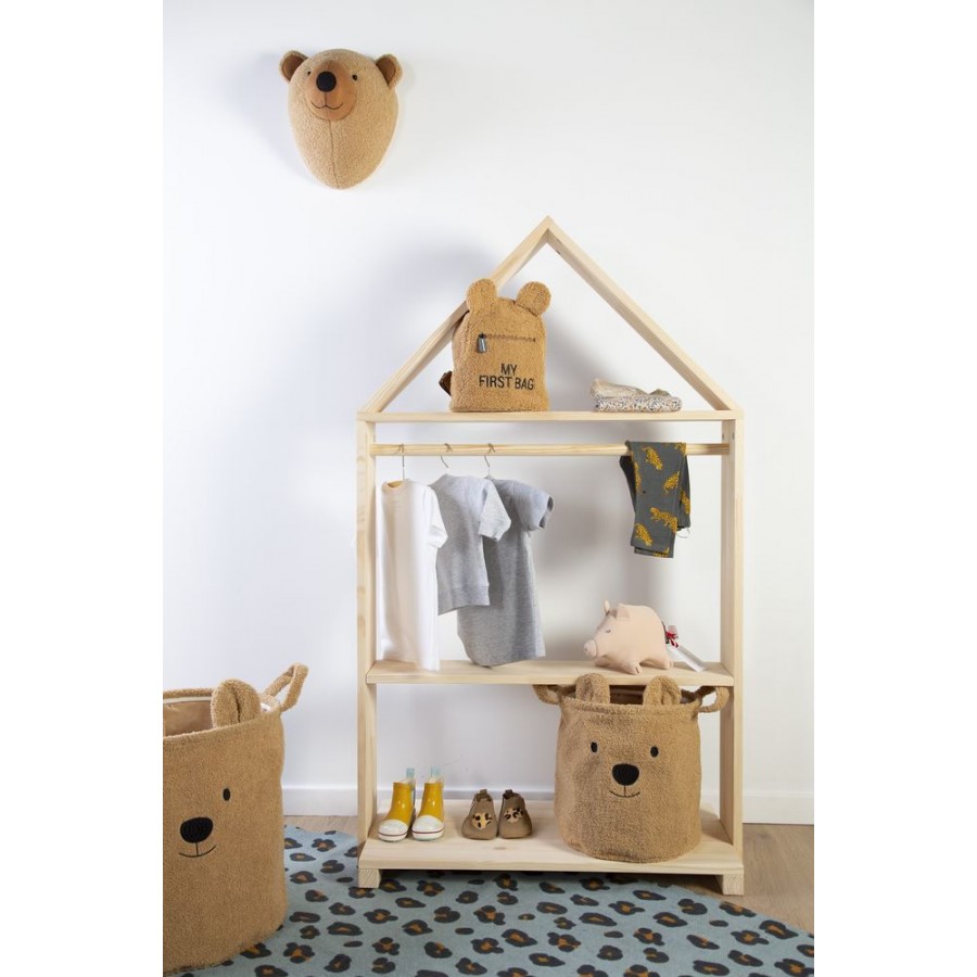 Childhome - Pluszowy pojemnik na zabawki 30 x 30 x 30 cm Teddy Bear - Esy Floresy 