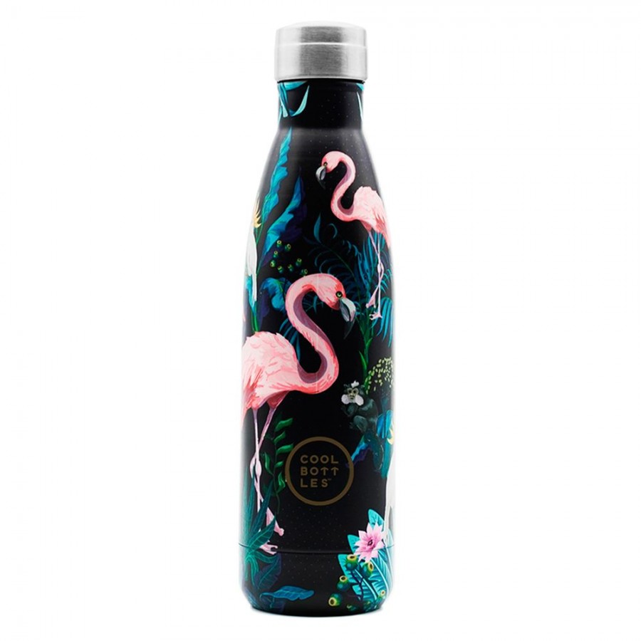 Cool Bottles - Butelka termiczna 500 ml Tropical Flamingo Navy  - Esy Floresy 