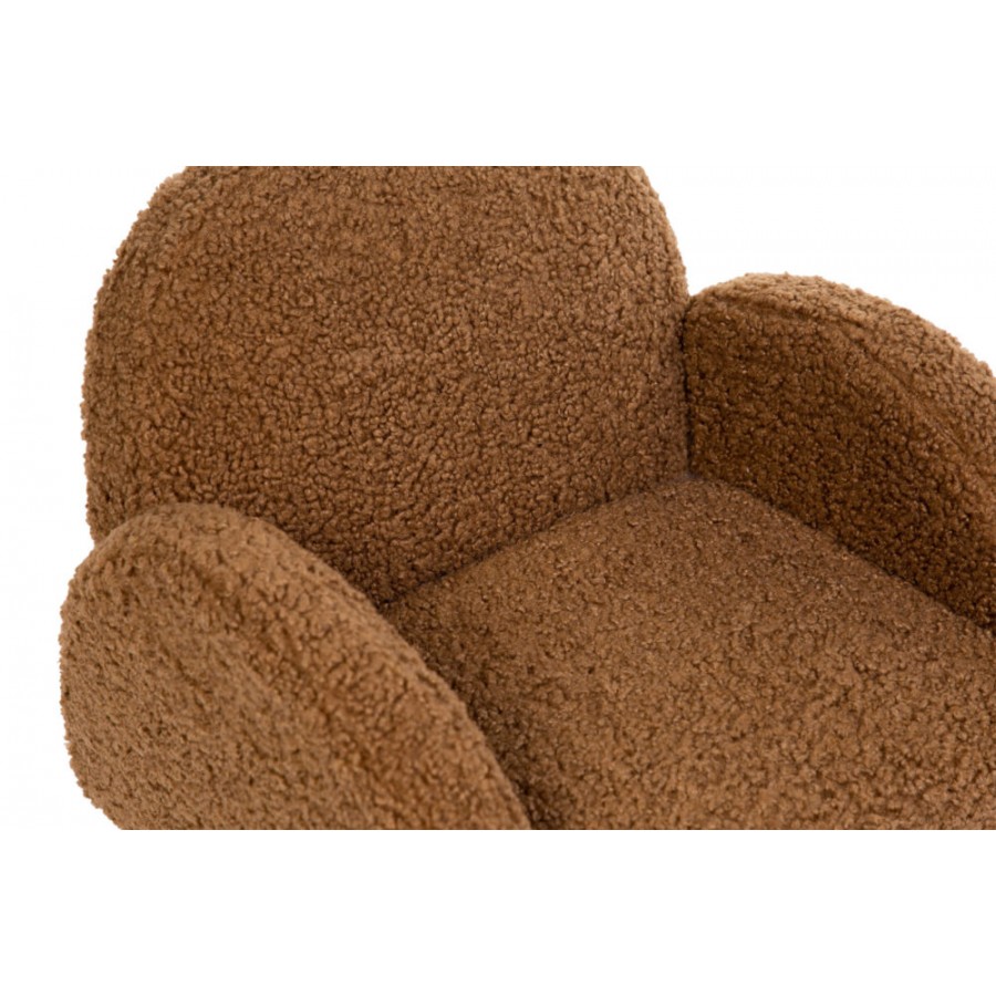 Childhome Dziecięce pluszowe krzesełko bujane Teddy bear Brown - Esy Floresy 