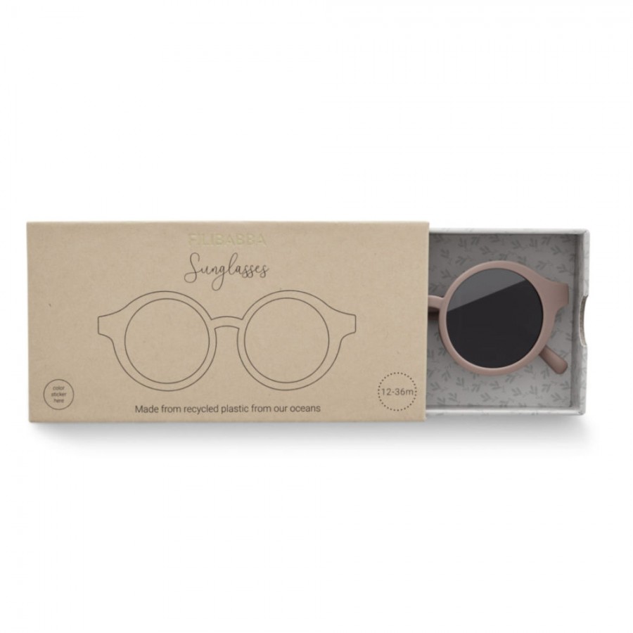 Filibabba Dziecięce okulary przeciwsłoneczne (1-3 l) UV400 Vintage rose - Esy Floresy 