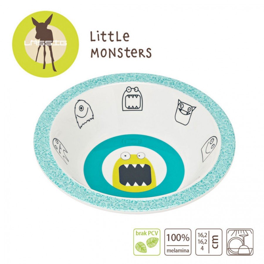 Lassig - Miseczka Little Monster Granat - Esy Floresy 