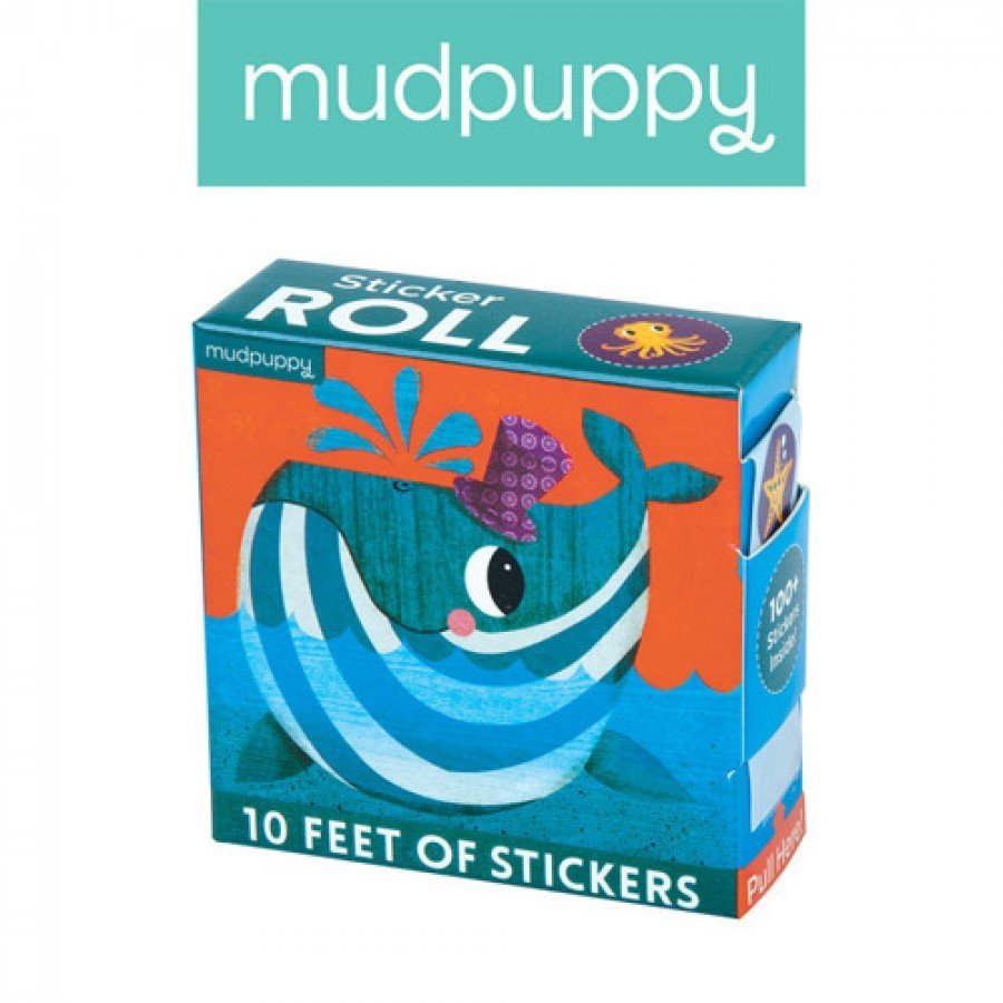 Mudpuppy - Naklejki na rolce Podwodny świat 100 szt. - Esy Floresy 