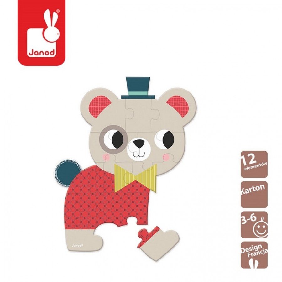 Janod - Mini puzzle Baby Forest - Esy Floresy 