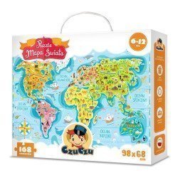CzuCzu Puzzle Mapa Świata 6-12 lat | Esy Floresy