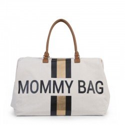 Childhome - Torba Podróżna Mommy Bag paski czarno-złote | Esy Floresy