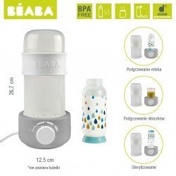 Beaba - Podgrzewacz i sterylizator parowy do butelek i słoiczków Babymilk Second grey | Esy Floresy