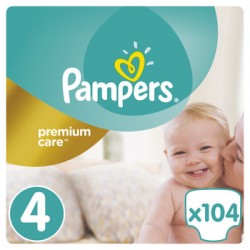 PAMPERS PREMIUM CARE 4 MAXI Pieluchy 8-14 kg - 104 szt. | Esy Floresy