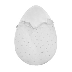 Baby Bites - Śpiworek zimowy Egg (0-3 miesięcy) White | Esy Floresy