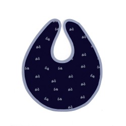 Baby Bites - Śliniak wodoodporny (1-24 miesięcy) Bikes Slate Blue | Esy Floresy