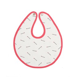 Baby Bites - Śliniak wodoodporny (1-24 miesięcy) Matches Coral | Esy Floresy