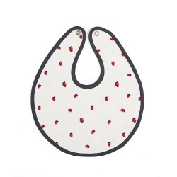 Baby Bites - Śliniak wodoodporny (1-24 miesięcy) Strawberries Grey | Esy Floresy