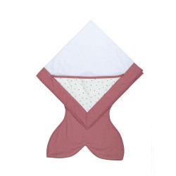 Baby Bites - Ręcznik z kapturkiem 88 x 88 cm Flies Pink | Esy Floresy