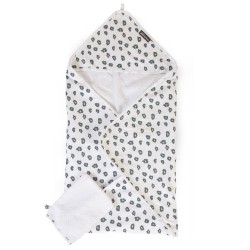 Childhome - Ręcznik z kapturkiem + myjka Jersey Leopard | Esy Floresy