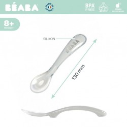 Beaba - Łyżeczka silikonowa 8m+ light mist | Esy Floresy