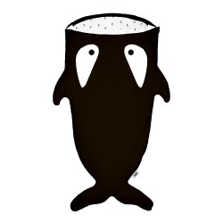 Baby Bites - Śpiworek dla dorosłych Orca Penguins Black | Esy Floresy