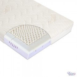 Materac do łóżeczka MODIO CLIMALATEX 120cm x 60cm z pokrowcem Amicor + Klin | Esy Floresy