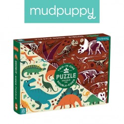 Mudpuppy Puzzle dwustronne Dinozaury 100 elementów 6+ | Esy Floresy