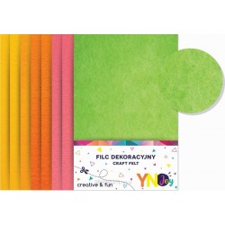 Noster Filc dekoracyjny Fluo YNJ 8 kolorów | Esy Floresy