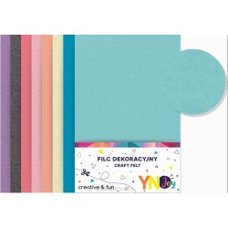 Noster Filc dekoracyjny Pastel 8 kolorów YNJ | Esy Floresy