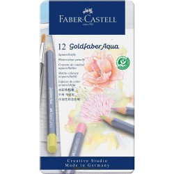 Faber Castell  Kredki akwarelowe Goldfaber Aqua Pastel 12 kolorów | Esy Floresy