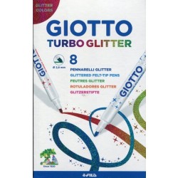 Giotto Pisaki Turbo Glitter 8 kolorów | Esy Floresy