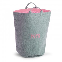 Childhome - Filcowa torba na zabawki różowy z uchwytami | Esy Floresy