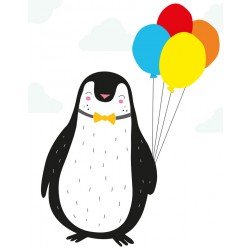 BuBu Studio Plakat - Pingwin Balony | Esy Floresy