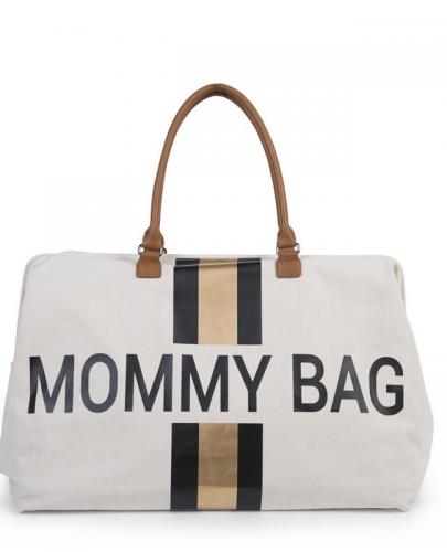 
                                                                                  Childhome - Torba Podróżna Mommy Bag paski czarno-złote - Esy Floresy 